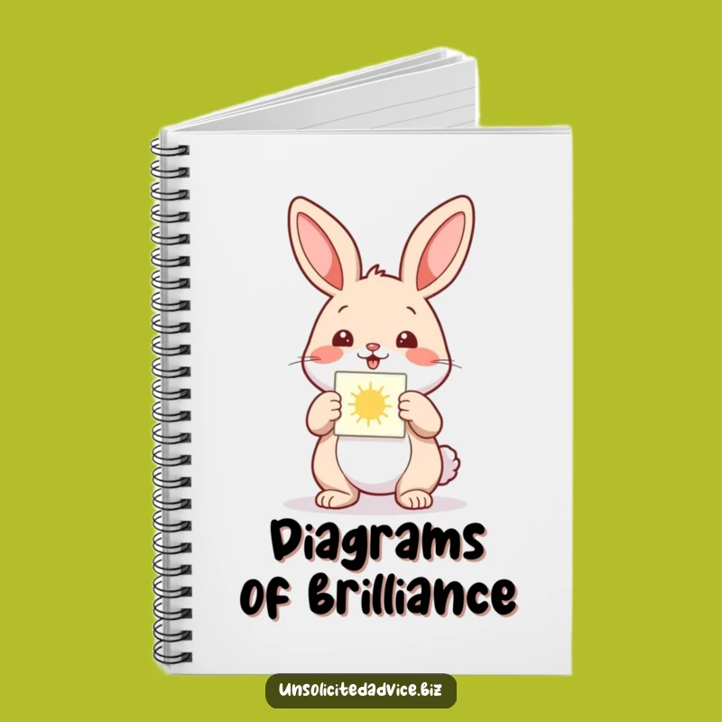 Funny Rabbit Diagram Notebook: Jot Down Brilliant Ideas